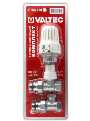 VT.046.N.04 VALTEC Комплект терморег-го устаткування д/рад., прямий 1/2" VT.046.N.04 фото