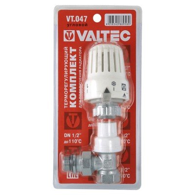 VT.047.N.04 Клапан VALTEC з термостатичною голівкою для рад. Кутовий 1/2" VT.047.N.04 фото
