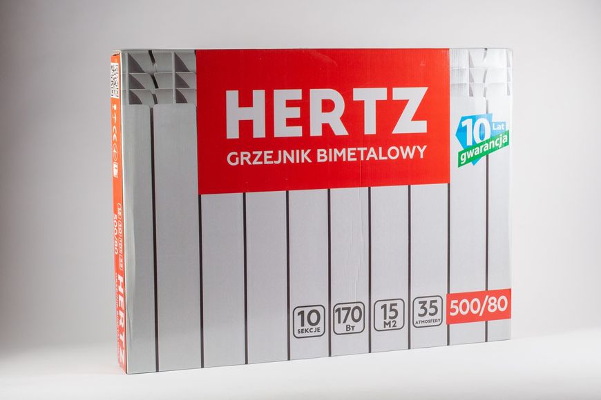 Биметалічний радіатор Hertz 500/80 Hertz 500/80 фото