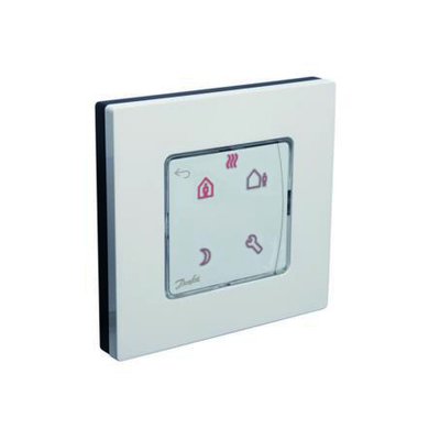 Програмуємий кімнатний термостат Danfoss Icon RT In-wall, 230В, для гідравлічних систем підлогового опалення, версія - вбудований в монтажну коробку 80х80 088U1020 фото
