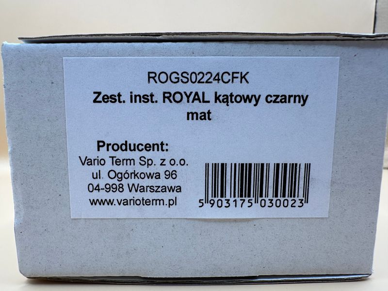 Комплект термостатичний Vario Term Royal Black ROGS0224CFK фото