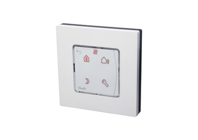 Програмуємий кімнатний термостат Danfoss Icon RT On-wall, 230В, для гідравлічних систем підлогового опалення, версія - монтаж на поверхню 80х80 088U1025 фото