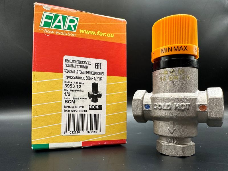 FA 3953 12 Хромованний термостатичний змішувач SOLAR-FAR 1/2 FA 3953 12 фото