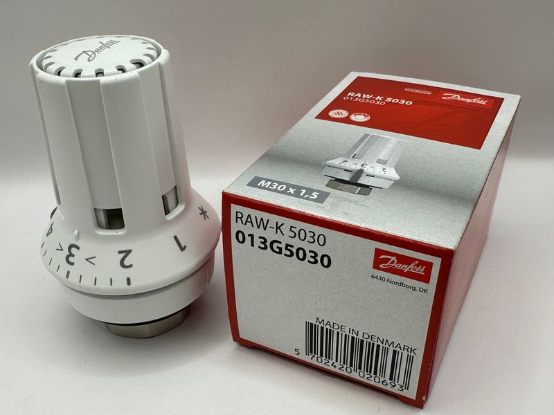 Термостатичний елемент Danfoss RAW-K 5030, з вмонтованним датчиком, для клапанів з різьбою М30 х 1,5 013G5030 фото