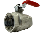 Кран кульовий 1/2" ВВ V&G (Valogin) Optima червона ручка VG-102201 фото