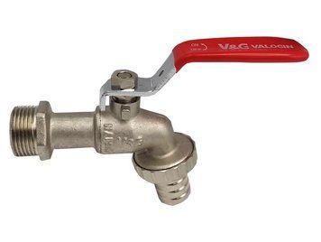 Кран для поливу 3/4" V&G (Valogin) Optima червона ручка VG-105102 фото