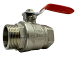 Кран кульовий 1/2" ВЗ V&G (Valogin) Optima червона ручка VG-101201 фото