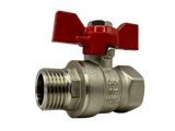 Кран кульовий 1/2" ВЗ V&G (Valogin) Optima червоний метелик VG-101101 фото